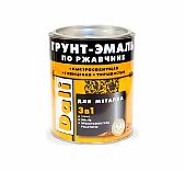 Грунт-эмаль по ржавчине Dali 3 в 1, алкидная, глянцевая, RAL 7024, серый графит, 2 л