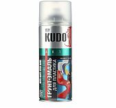 Грунт-эмаль аэрозоль KUDO для пластика 520 мл черный RAL 9005