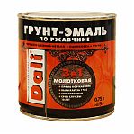 Грунт-эмаль по ржавчине Dali 3в1 молотковая, золотистая 0.75 л