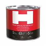 Грунт-эмаль H по металлу, 3 в 1, быстросохнущая шелковисто-матовая серая 1.9 кг