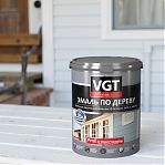 Эмаль акриловая VGT ВД-АК-1179 Профи по дереву, База А, супербелая, 2.5 кг
