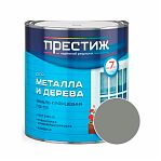 Эмаль Престиж ПФ-115 алкидная для дерева и металла глянцевая серая 1.9 кг