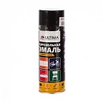 Аэрозольная эмаль универсальная Ultima RAL 9005 чёрный матовый 520 мл ULT008