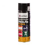 Аэрозольная эмаль универсальная Ultima RAL 9005 чёрный матовый 520 мл ULT008