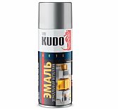 Эмаль Kudo аэрозоль, металлик, хром, зеркальный 520 мл, ku-1033