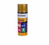 Эмаль аэрозольная ULTIMA RAL1018 акриловая, универсальная, латунь, 520 мл