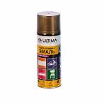Эмаль аэрозольная ULTIMA ULT042 RAL1018 акриловая, универсальная с металлическим эффектом, красное золото, 520 мл