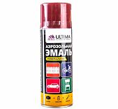 Эмаль аэрозольная ULTIMA ULT023 RAL 3003, акриловая, универсальная, вишневый, 520 мл
