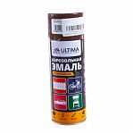 Эмаль аэрозольная ULTIMA ULT043 RAL 8028, акриловая, универсальная, коричневый, 520 мл