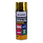Эмаль аэрозольная Ultima ULT019 акриловая с металлическим эффектом, золотой мет 520 мл