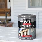Эмаль акриловая VGT ВД-АК-1179 Профи по дереву, База А, супербелая, 1 кг