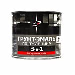 Грунт-эмаль Optima 3-в-1 по ржавчине, быстросохнущая, матовая, синяя, 1.7 кг