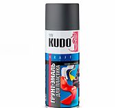 Грунт-эмаль аэрозоль KUDO для пластика 520 мл графит RAL 7021