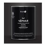 Грунт-эмаль Elcon 3 в 1, для металла, по ржавчине, глянцевая, черная RAL 9005, 0.8 кг