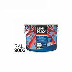 Эмаль Linnimax по ржавчине, шелковисто-матовая, белая RAL 9003, 2.5 л