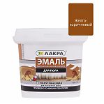 Эмаль для пола Лакра 0008099 акриловая, для внутренних и наружных работ, полуглянцевая, Желто-коричневый, 0.9 кг