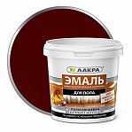 Эмаль для пола Лакра 0008103 акриловая, для внутренних и наружных работ, полуглянцевая, Красно-коричневый, 0.9 кг