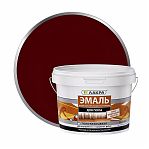 Эмаль для пола Лакра 0008104 акриловая, для внутренних и наружных работ, полуглянцевая, Красно-коричневый, 2.4 кг