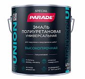 Эмаль полиуретановая Parade Union Special 9592888 универсальная высокопрочная, База С, бесцветный, 2.7 л