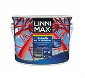 Эмаль по ржавчине Linnimax быстросохнущая, шелковисто-матовая, серый графит RAL 7024, 1.6 л