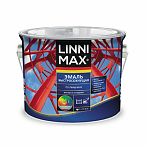 Эмаль по ржавчине Linnimax быстросохнущая, шелковисто-матовая, белая База 1, 1.6 л