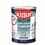 Эмаль алкидная OLECOLOR для окон и дверей, высокоглянцевая, супербелая, 0.9 кг