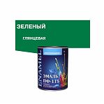 Эмаль алкидная Простокрашено ПФ-115 81280, универсальная, глянцевая, зеленая, 0.8 кг