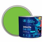 Эмаль алкидная Простокрашено ПФ-115 85186, универсальная, глянцевая, светло-зеленая, 1.8 кг