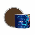 Эмаль алкидная Простокрашено ПФ-115, универсальная, глянцевая, коричневая, 1.8 кг