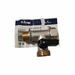 Кран шаровой Frap F232.04 трехходовой, 1/2"х3/4"х1/2", для подключения бытовой техники, латунь