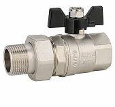 Кран Gappo G219.05 с американкой 3/4", ВН-НР бабочка из алюминия
