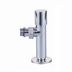 Кран для полотенцесушителя Vieir VR2033 c регулятором, НР-НР, 1/2" х 1/2", хром