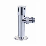 Кран для полотенцесушителя Vieir VR2033 c регулятором, НР-НР, 1/2" х 1/2", хром