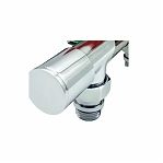 Кран для полотенцесушителя Vieir VR2033 c регулятором, НР-НР, 1/2" х 1/2", хром