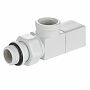 Набор дизайн-вентилей Royal Thermo Cube, осевых (белый) 1/2"