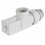 Набор дизайн-вентилей Royal Thermo Cube, осевых (белый) 1/2"