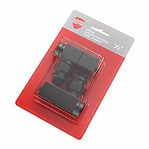 Набор дизайн-вентилей Royal Thermo Cube, угловых (черный) 1/2"