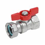 Кран шаровой Giacomini с внутренней резьбой, с отводом с накидной гайкой для счетчиков