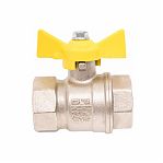 Кран шаровой Valfex N/P59 для газа 3/4" ВР/BP, ручка-бабочка, латунный