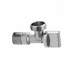 Вентиль угловой Frap F219.05.3 НР-НР 1/2"х3/4" для подключения сантехнических приборов, латунь