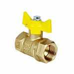 Кран шаровой Valfex N/P59 для газа 1/2" ВР/ВР, ручка-бабочка, латунь