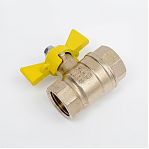 Кран шаровой Valfex N/P59 для газа 1/2" ВР/НР, ручка-бабочка, латунный