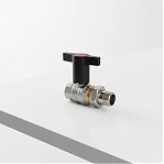 Кран шаровой Gappo G218.05 3/4" ВН-НР с американкой, полнопроходной