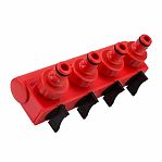 Распределитель ударопрочный Grinda 8-426314, 4-канальный, 1"- 3/4", внешняя резьба, пластиковый