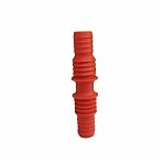 Соединитель 1" 3/4 -1" 3/4 для садовых шлангов, пластик, красный