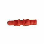 Соединитель 1" 3/4 -1" 3/4 для садовых шлангов, пластик, красный