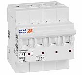 Выключатель автоматический КЭАЗ OptiDin 326827, BM63 4P 63А C 4.5 кА AC