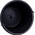 Ведро строительное Шабашка 22582, объем 12 литров, пластик, с ручкой, цвет Черный