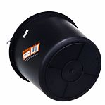 Ведро строительное Шабашка 22582, объем 12 литров, пластик, с ручкой, цвет Черный