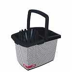 Ведро хозяйственное York Пепита 071210, объем 10 литров, пластик, вставка отжим МОП, цвет Черно-белый